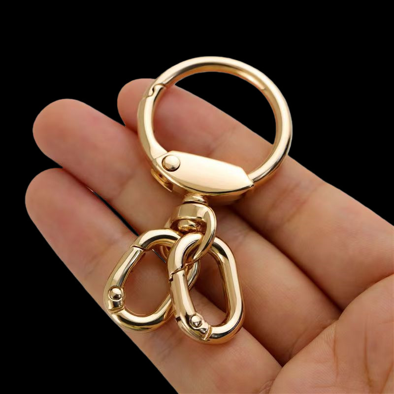 Creative Light Bulb Keychain Bag Accessories Color-Preserving Electroplated Round Keychain Pom-Pom Pendant Spring Ring Metal Rotating Buckle Creative Light Bulb Keychain Bag Accessories Color-Preserving Electroplated Round Keychain Pom-Pom Pendant Spring Ring Metal Rotating Buckle