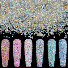 美甲水钻尖底钻爆闪1.2mmAB玻璃钻迷你彩钻闪光鱼子酱diy饰品批发