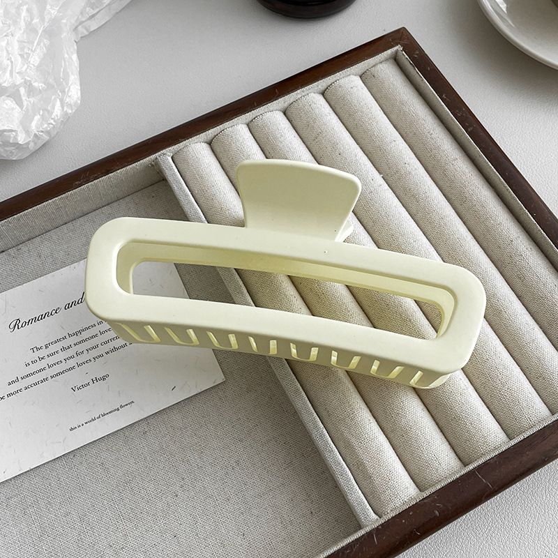 Gran clip de tiburón esmerilado acrílico simple horquilla tocado volumen gran horquilla de alto grado accesorios para el cabello al por mayor