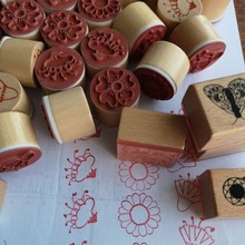 木质印章定制儿童图章制作卡通创意印章定制日记相册标记木头印章