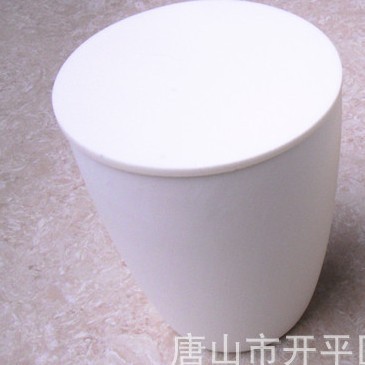 实验室用 99氧化铝坩埚 600ml 带圆板盖刚玉坩埚 弧形刚玉坩埚