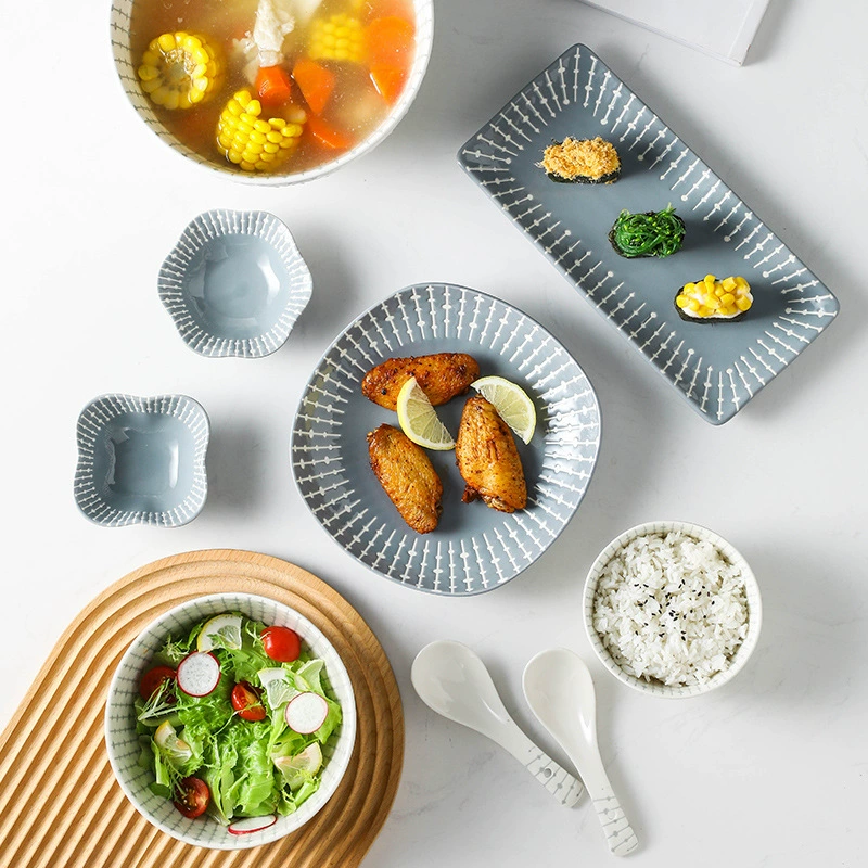 Блюдо-миска с каплей воды Банфан Дибайс холодный набор Nordic простой ветерTableware под Celebrity Piccorn Port Rice Ramen Bowl