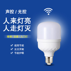 工廠直供 led聲光控感應球泡樓遞走廊過道地下室車庫應急燈鑽石款