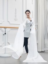 杭纺真丝古典舞水袖舞蹈练功服上衣服装女甩袖民族舞基训班服演出