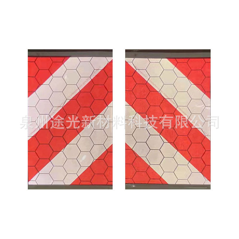 厂家批发反光货车尾板反光板标识标志牌亮银红白车贴