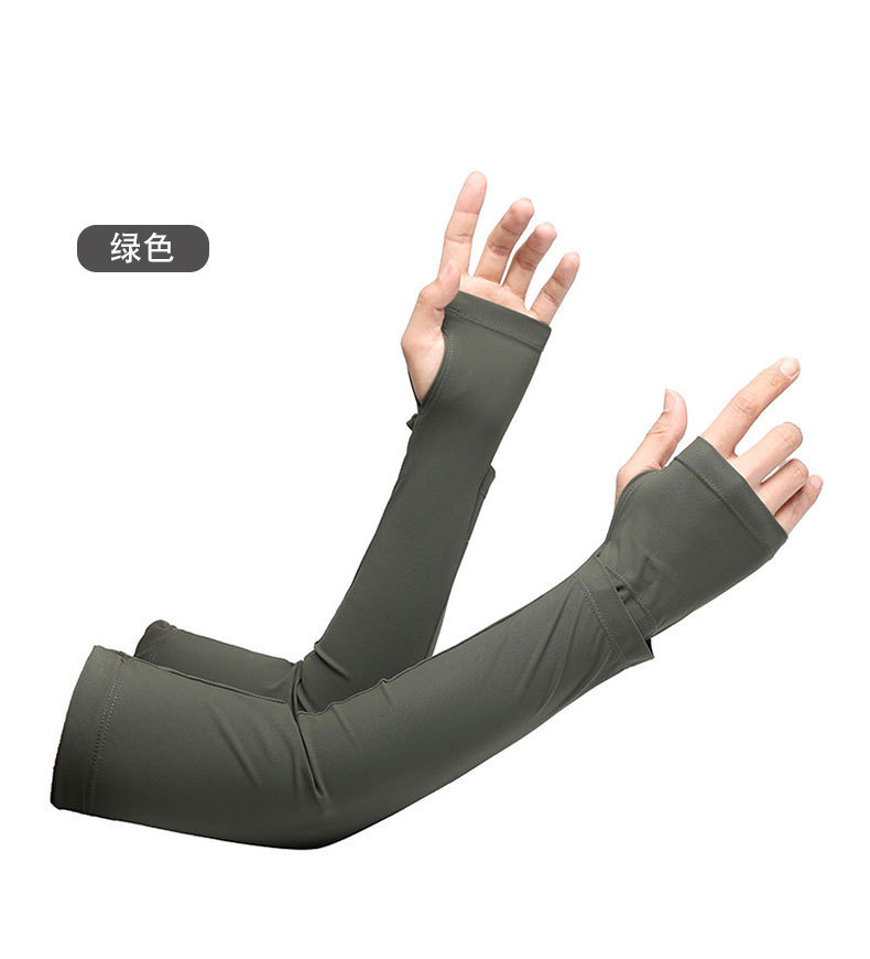 Mangas de hielo de protección solar para hombres y mujeres frías y transpirables para montar al aire libre anti-ultravioleta protector solar hielo de nylon manga fría