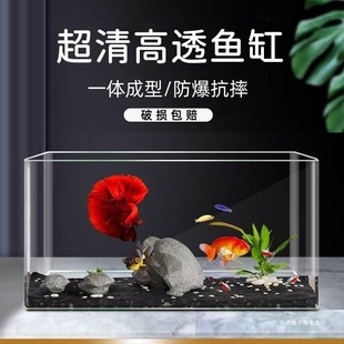 Chuangyao Transparent Visible Goldfish Tank Home Desktop Office Living Room Small Acrylic Turtle Breeding Ecological Tank