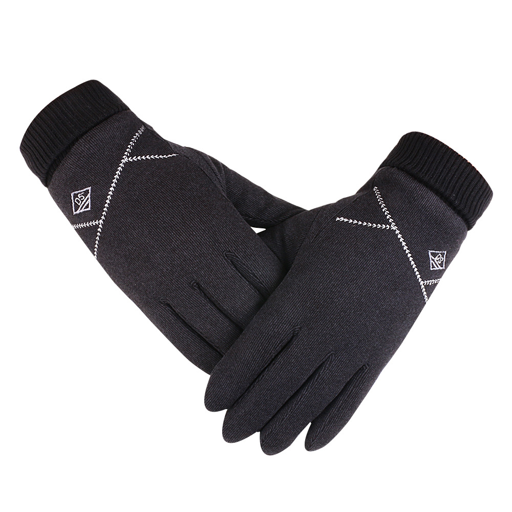 Guantes cálidos para mujer, guantes de ciclismo deportivos de terciopelo alemán para exteriores, forrados de lana, gruesos, resistentes al viento, guantes de invierno para hombre, guantes de invierno compatibles con pantalla táctil.