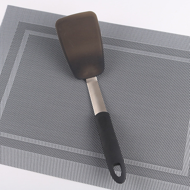 Pala de freír de ternera de sartén antiadherente de silicona, pala de fuga, pala de pescado frito, cocina de cuatro piezas de cocina portátil resistente a altas temperaturas