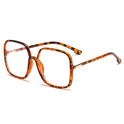 Ins Internet celebrity's same style D's large frame anti-blue light glasses frame personality slimming versatile square frame eye protection flat glasses wholesale