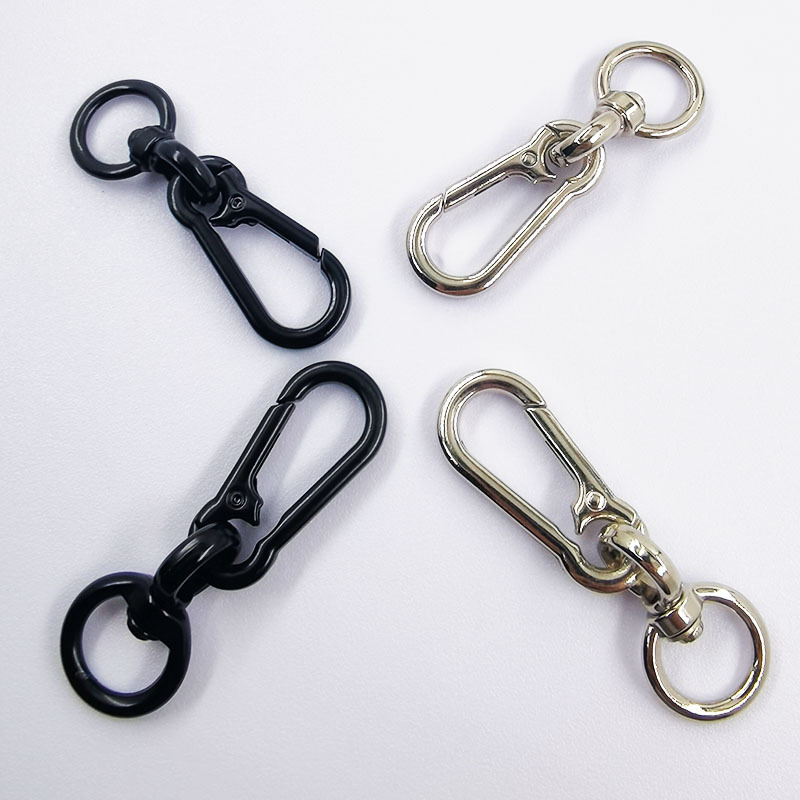 電気泳動黒8字環登山ボタンのキーホルダー