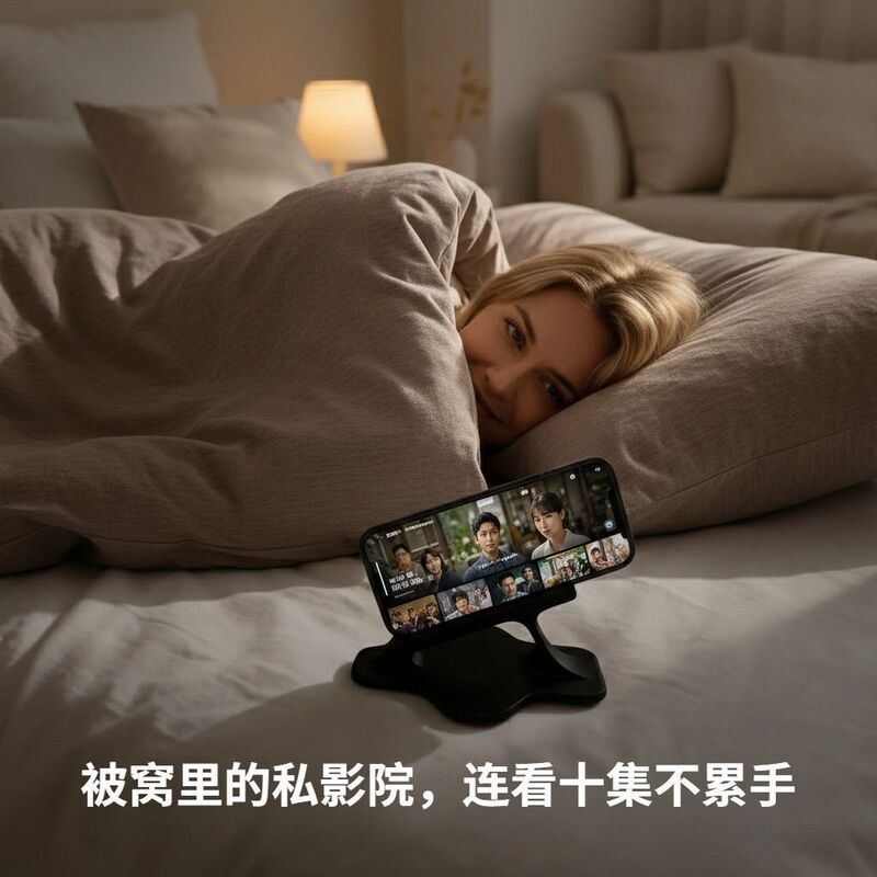 Artificially Designed Side-Lying Phone Holder, a Gadget for Using a Phone While Lying on the Side, Tablet Stand, Horizontal Streaming and Reading Gadget Artificially Designed Side-Lying Phone Holder, a Gadget for Using a Phone While Lying on the Side, Tablet Stand, Horizontal Streaming and Reading Gadget