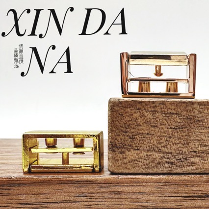 Factory direct bag handle metal clasp, leather strap fastener, end clip, screw-on decorative buckle