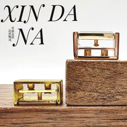 Factory direct bag handle metal clasp, leather strap fastener, end clip, screw-on decorative buckle
