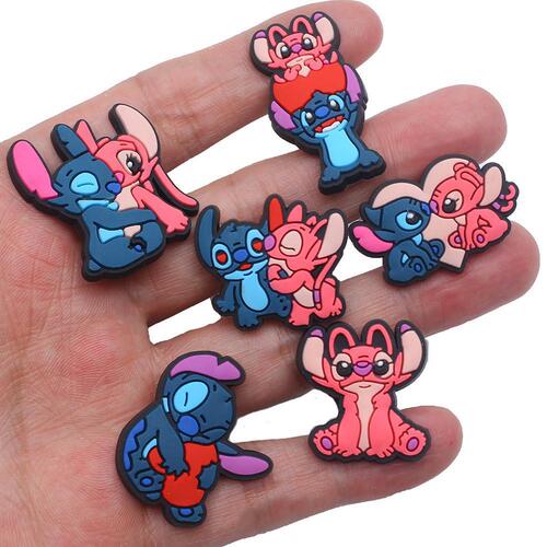 Adorable shoe buckle stitching series cartoon shoe model accessories classic clown children's gift decoration