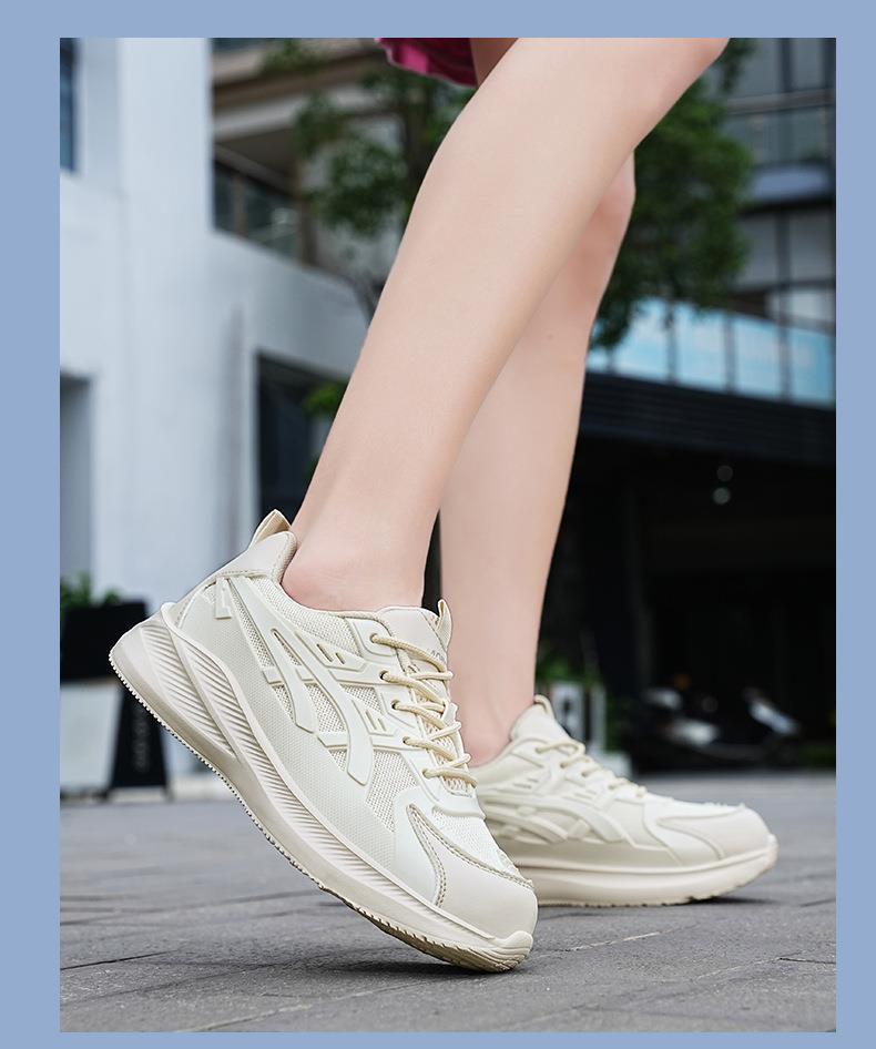 Women Ladies Tennis Shoes Walking Shoes Sneakers Synthetic Rubber Sole Cushioned Easy To Clean Footgear_voghion.com