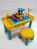brand new grain Playground multi-function Blocks table Wooden bench children DIY gift Toys originality gift