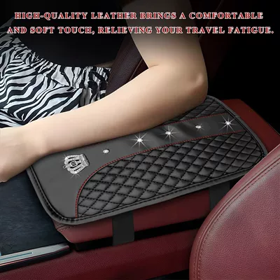 Armrest box pad — armrest box cushion, crown leather