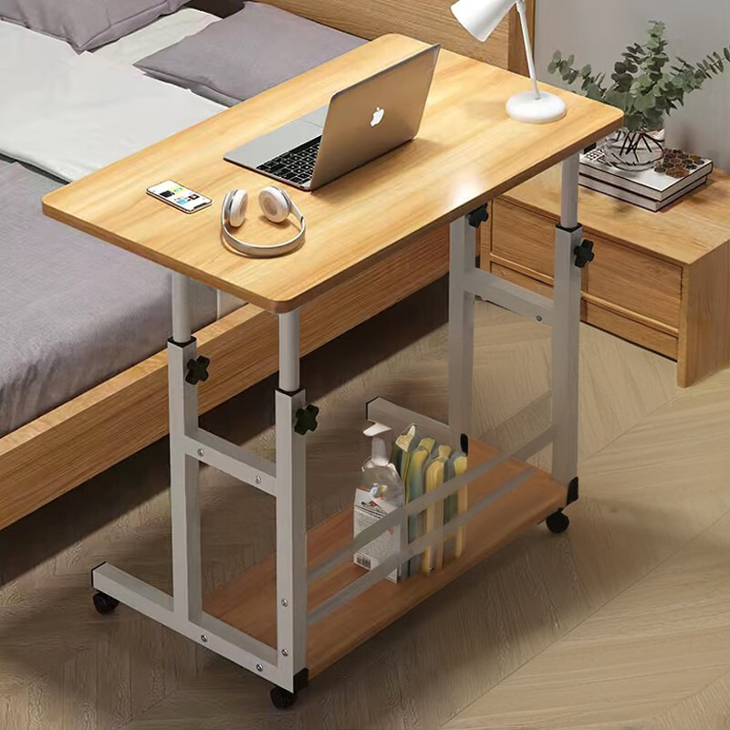 Escritorio de estudio ajustable, mesita de noche, mesa auxiliar, escritorio de ordenador para dormitorio, escritorio de oficina móvil para dormitorio, mesita de noche para dormitorio.