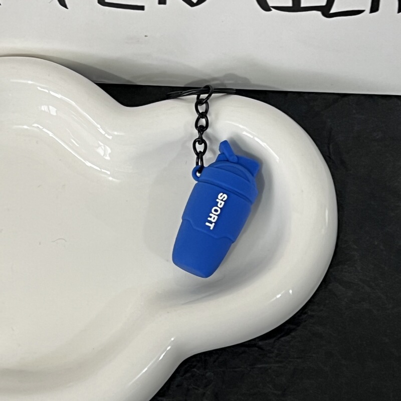 新款迷你健身器材创意钥匙扣礼品配饰环保软胶韩系背包挂件装饰品|undefined