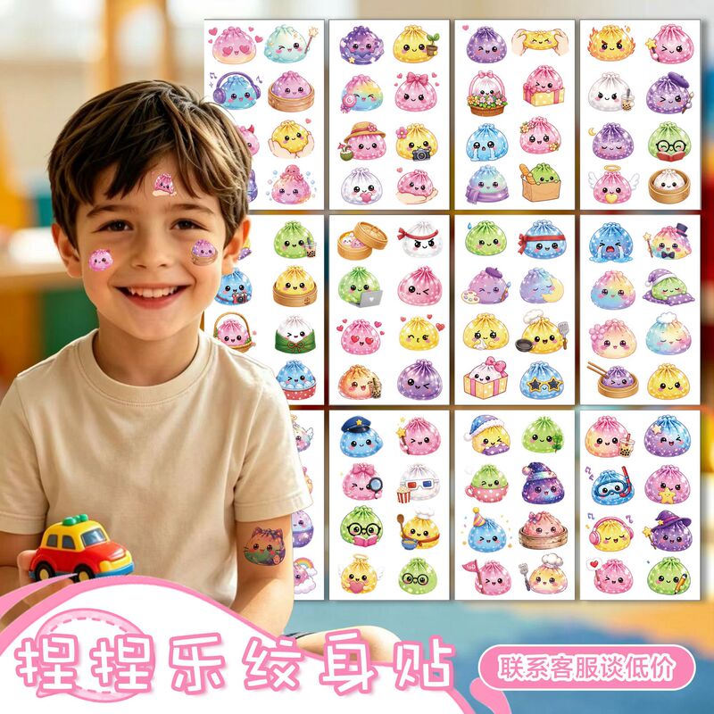 Cross-border Amazon new product: cute cartoon stress-relieving squeeze toys, temporary tattoo stickers Cross-border Amazon new product: cute cartoon stress-relieving squeeze toys, temporary tattoo stickers
