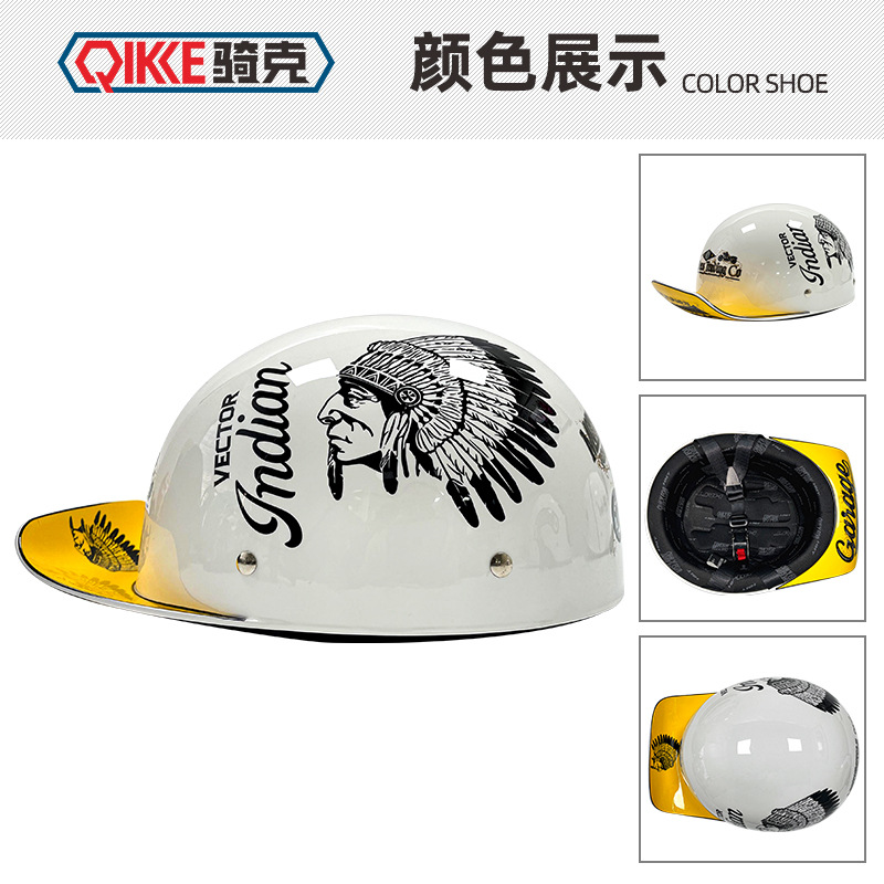 Casco retro para bicicletas eléctricas, casco grande para mujer, casco universal para motocicleta, lindo medio casco para verano.