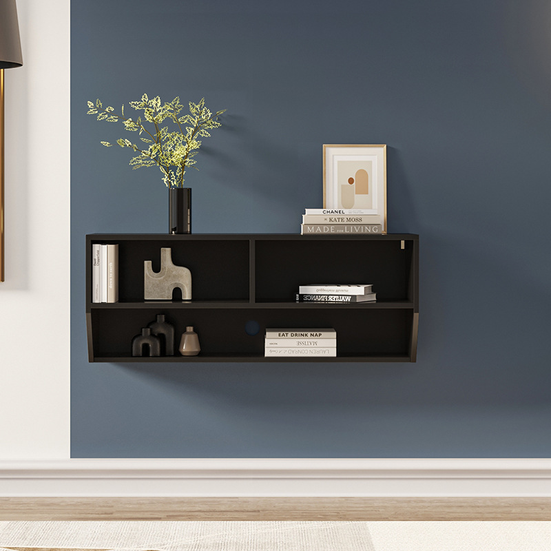 Mueble de TV montado en la pared gabinete pequeño apartamento sala de estar moderno minimalista colgante montado en la pared gabinete de TV