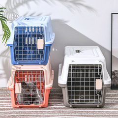 猫の航空箱の柵式の車載の犬のかごの携帯用の中号の猫はペットの用品を包んで卸売りします。