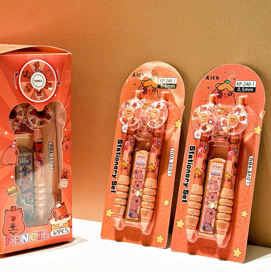 Set de Portaminas de Plástico Sin Afilado para Escritura