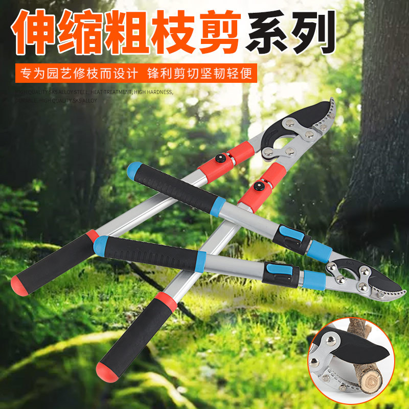 园艺剪刀常用伸缩高枝剪高空锯树枝剪刀园林绿化工具