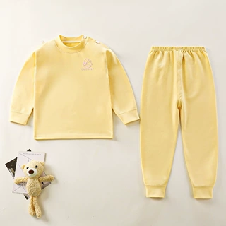 儿童舒绒贝贝绒无骨内衣套装秋衣秋裤家居服小中大童儿童内衣套装