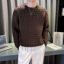 男士加厚毛衣秋春夏加厚线衣新款春春季内搭打底衫冬装针织衫