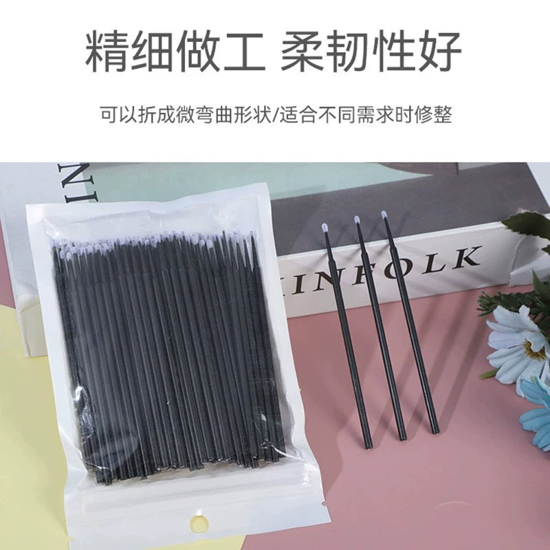 Хлопковые палочки для наращивания ресниц, гигиеничные микроп applicators, многоцветные и разных размеров