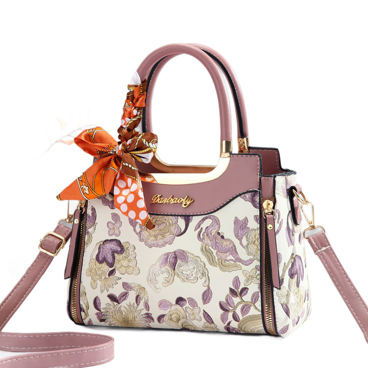 Bolso de mano bordado de comercio exterior para mujeres 2025 nuevo nicho de diseño de transporte universal bolso de hombro de mujer popular