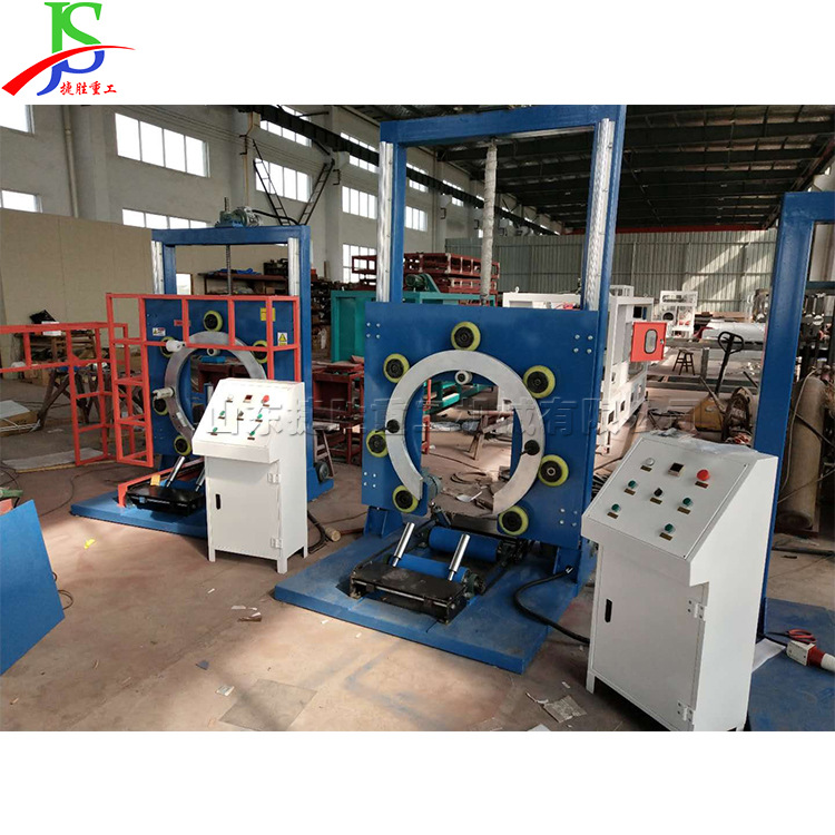 Máquina de embalaje de tubería de calefacción por suelo térmico máquina de embalaje de bobina de anillo de acero de goma máquina de embalaje de anillo de regulación de velocidad de conversión de frecuencia de escritorio máquina de embalaje