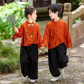 童民族服装;儿童表演服;童汉服