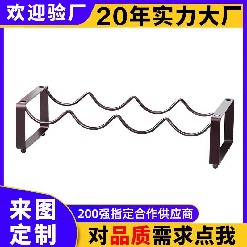 Japanese School Household Iron Wine Bottle Rack Superimposed Red Wine Rack Ornaments Wine Bottle Shelf Wine Cabinet Wine Display Rack Wine Rack