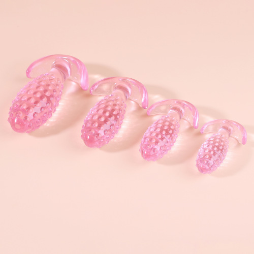 Pineapple Crystal Transparent Anal Plug Creative New Alternative Anal Toy Anchor Outer Wear Adult Supplies