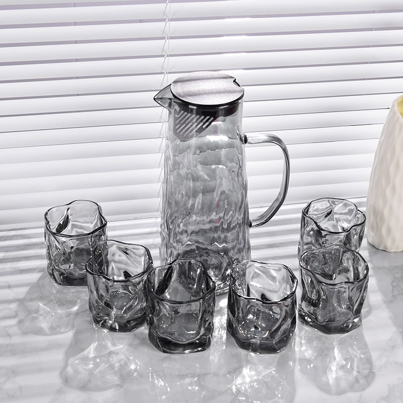 冷水壶玻璃水壶家用耐高温大容量凉水壶水杯套装耐热冷泡茶壶扎壶|undefined