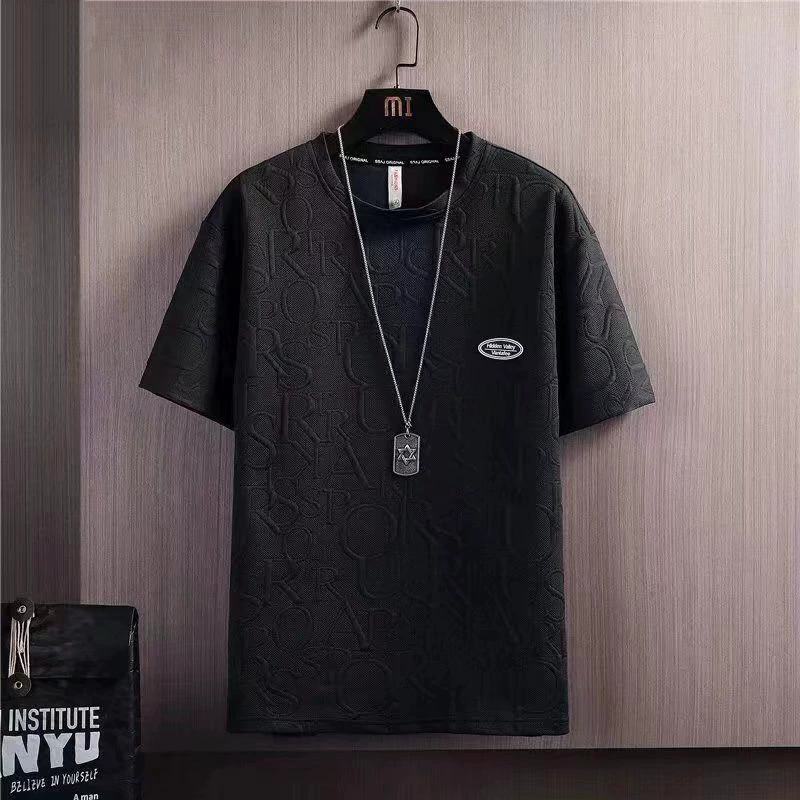 Shorts and Oversize Short-Sleeve T-Shirt Set, Men's Summer Leisure, Lightweight, 2-Piece