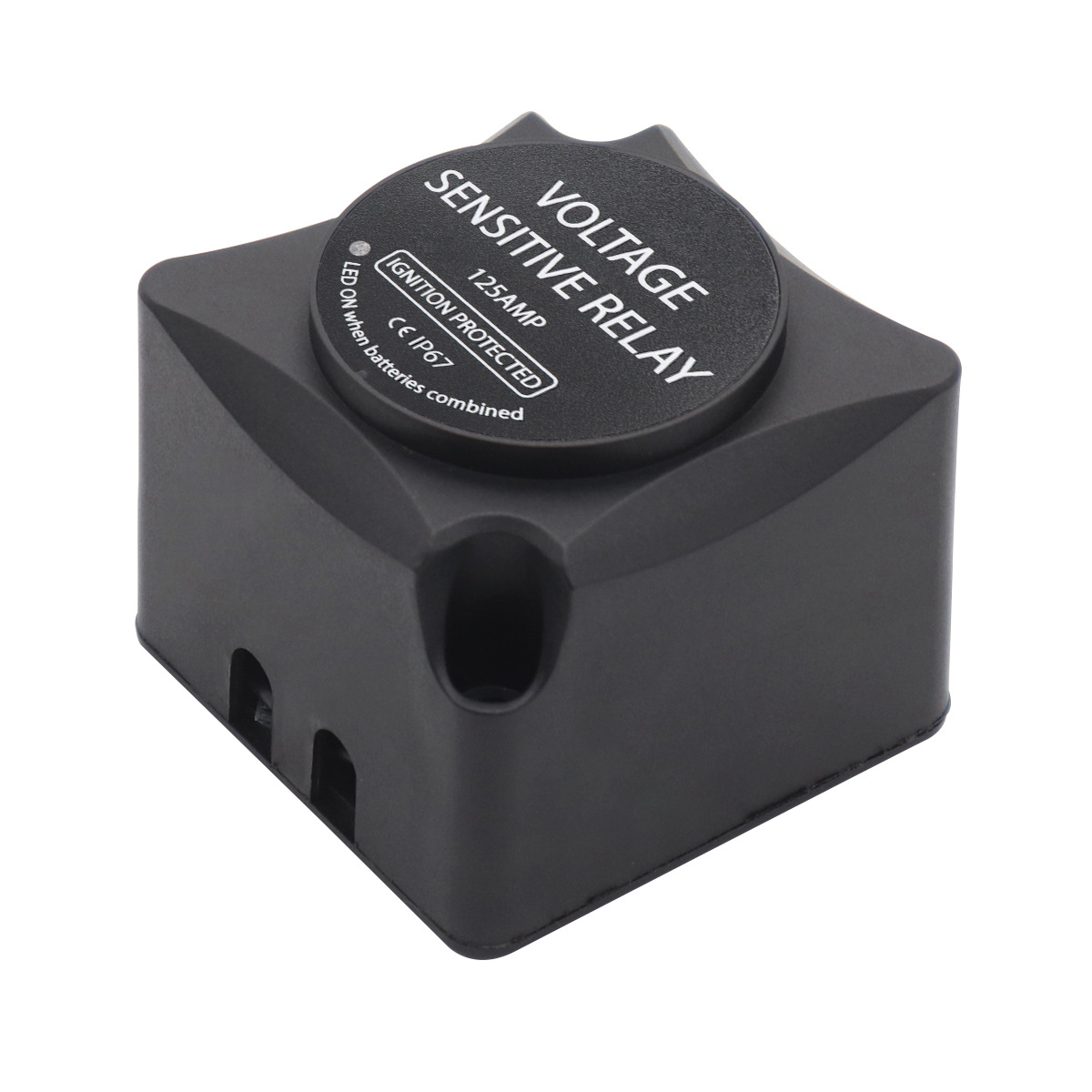 游艇船舶双电瓶隔离器12V 125A 自动充电器敏感继电器 电池隔离器|ms