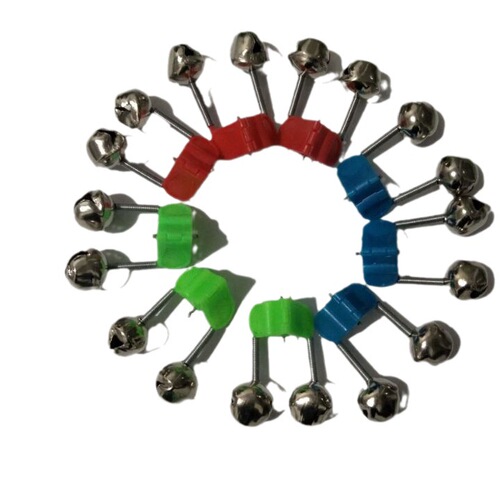 Sea Rod Spiral Fishing Bell Wholesale Rivet Reinforced Luminous Double Ring Bell Alarm Fishing Gear Small Accessories Wholesale