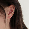 Sophisticated advanced ear clips, earrings, simple and elegant design, high-quality style, no pierced ears