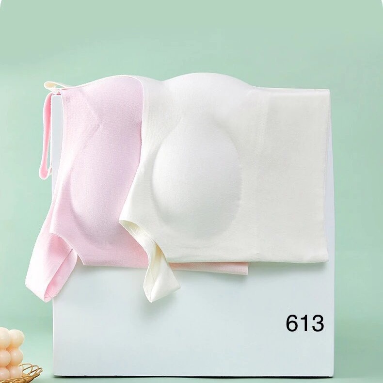 613 # 고정 컵 소녀 원활한 조끼 브래지어 2 단계 M-XL 편안한 통기성 소녀 속옷 꼬리 도매