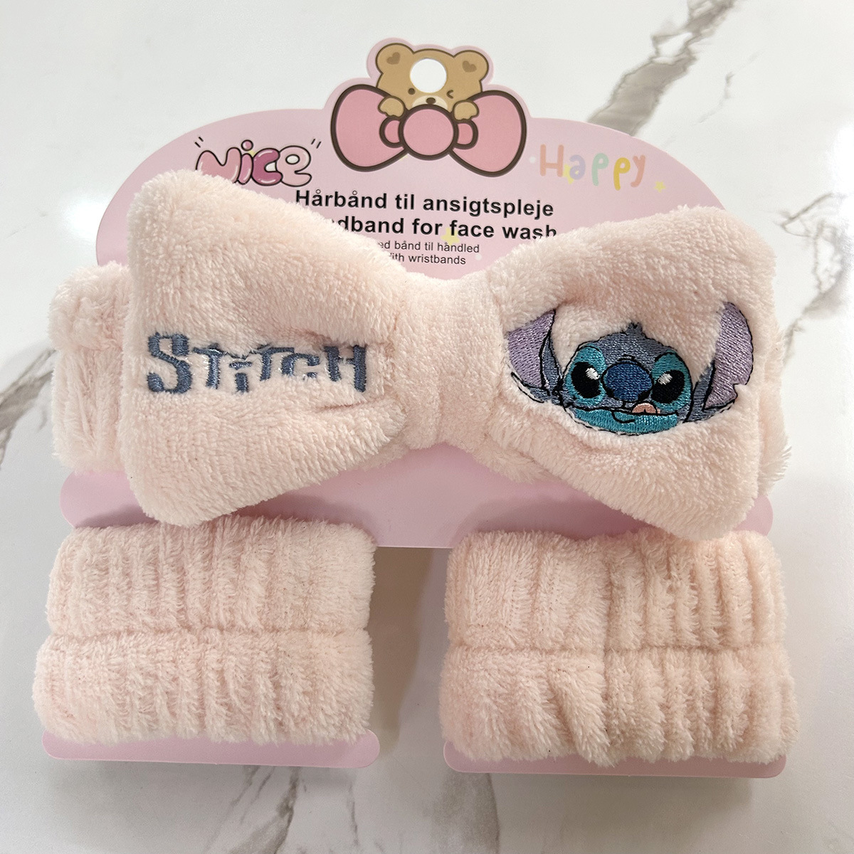 Banda de cabello de moda con tarjeta de papel dulce decoración de animales pequeños de peluche de lavado banda de cabello de dibujos animados correa de muñeca tridimensional