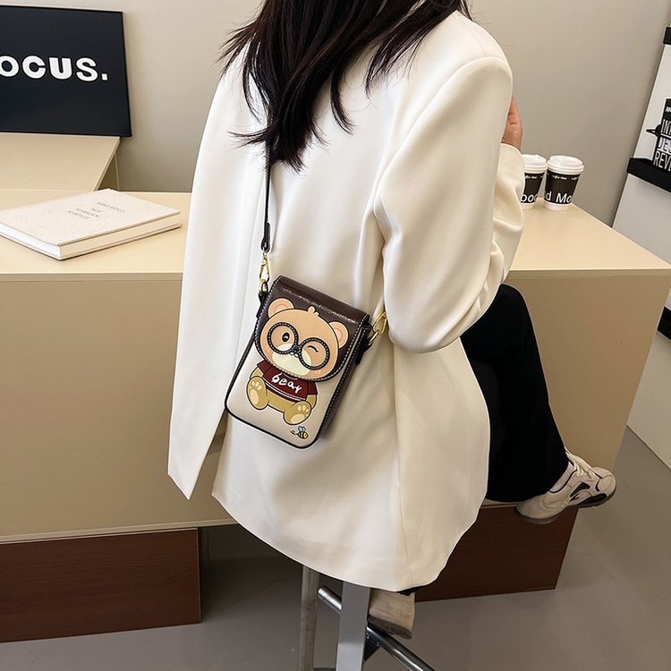 귀여운 미니 핸드폰 가방 여성용 2025 신상 동전 지갑 패션 다용도 숄더백 크로스백 여성용 니치 가방