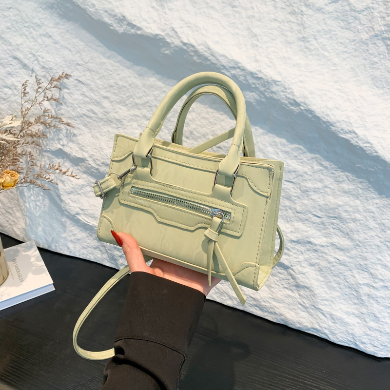 2024 autumn new korean style handbag personality fashion retro textured bag women‘s bag shoulder messenger bag women‘s bag