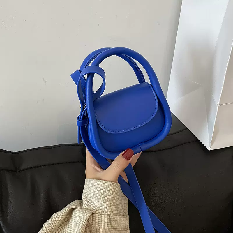 秋冬季新款韩版时尚儿童纯色手提包复古单肩斜挎下挎包洋气零钱包