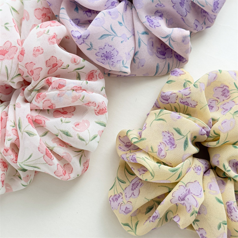 Sweet Flower Cloth Hair Tie 1 Piece display picture 3