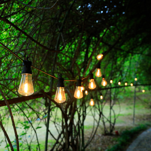 Amazon Best Selling Outdoor S14 Camping Tent Decorative Light G50 Tungsten Light Courtyard Christmas Solar Light String